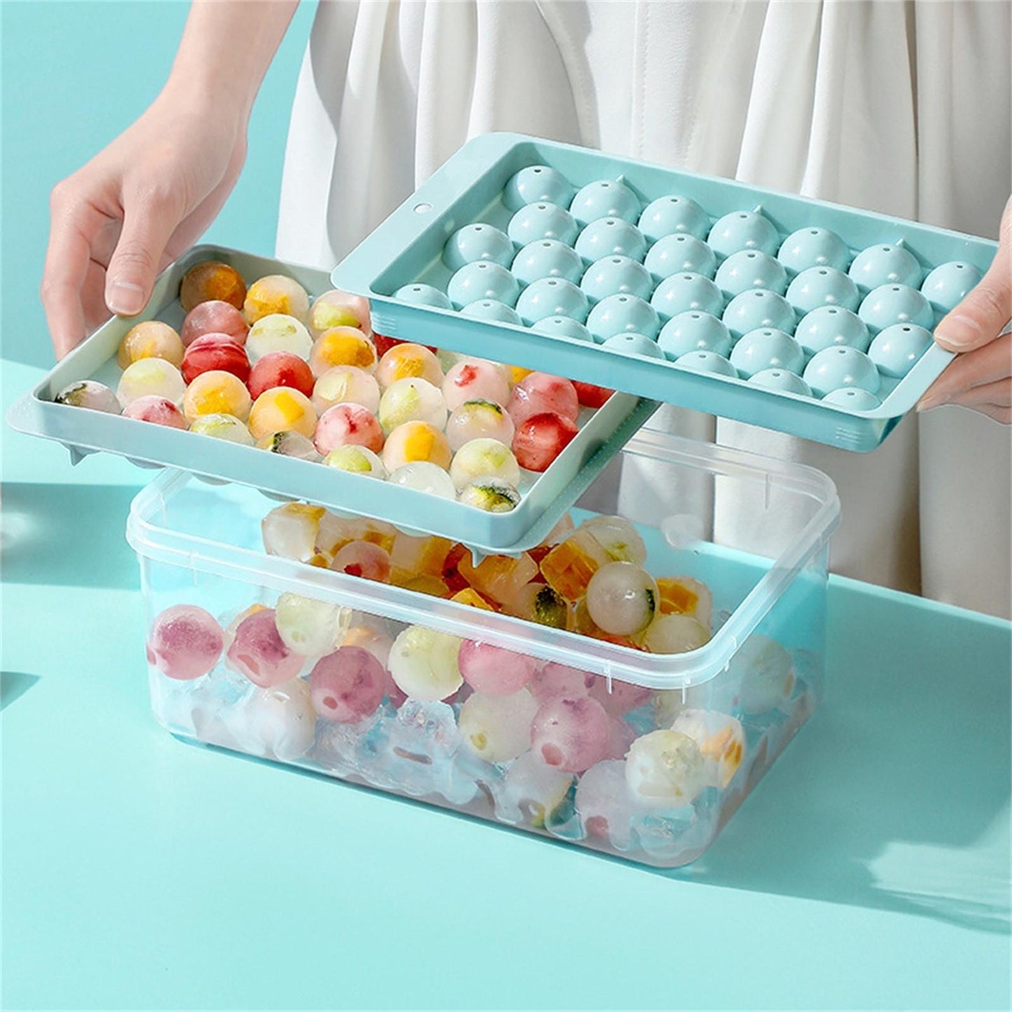 Bac à Glaçons Ronds 66 Glaçons 🧊 | KitchyGoods