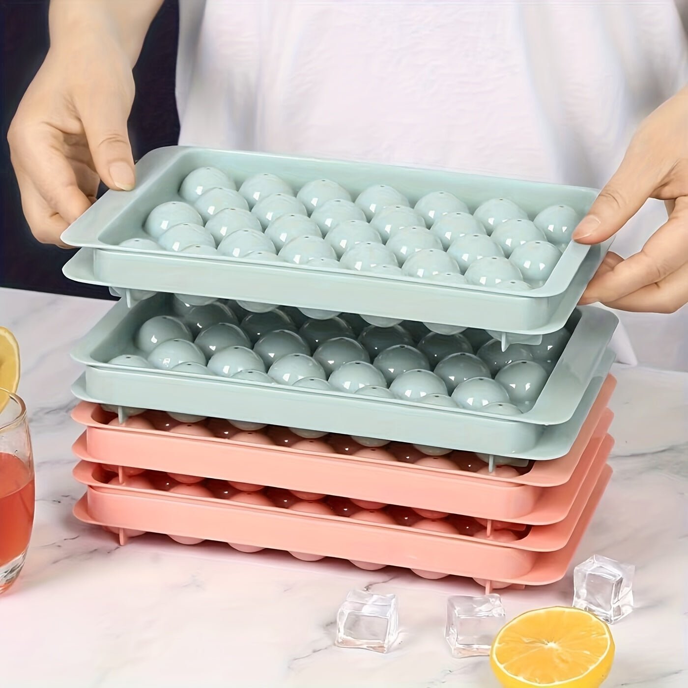 Bac à Glaçons Ronds 66 Glaçons 🧊 | KitchyGoods