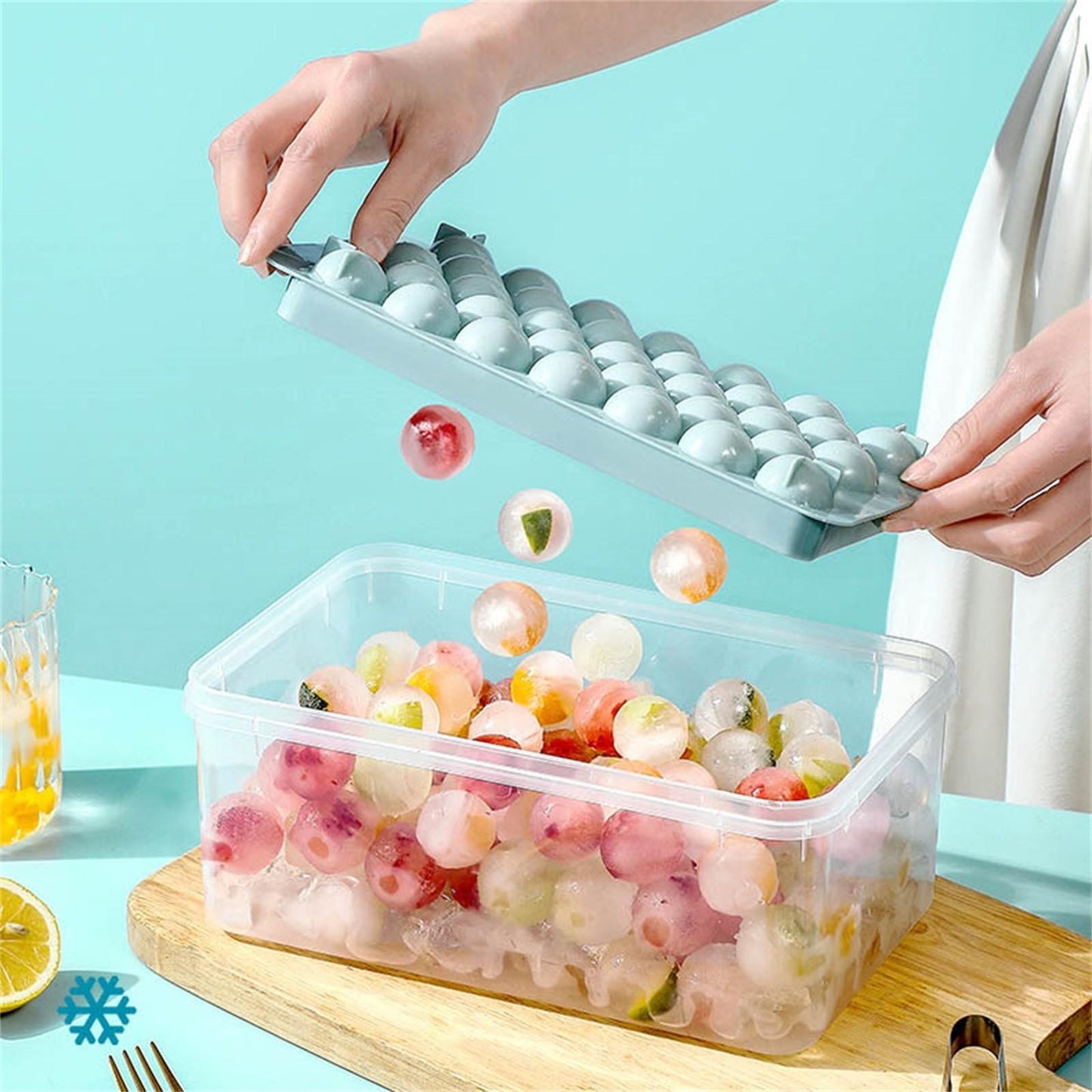 Bac à Glaçons Ronds 66 Glaçons 🧊 | KitchyGoods