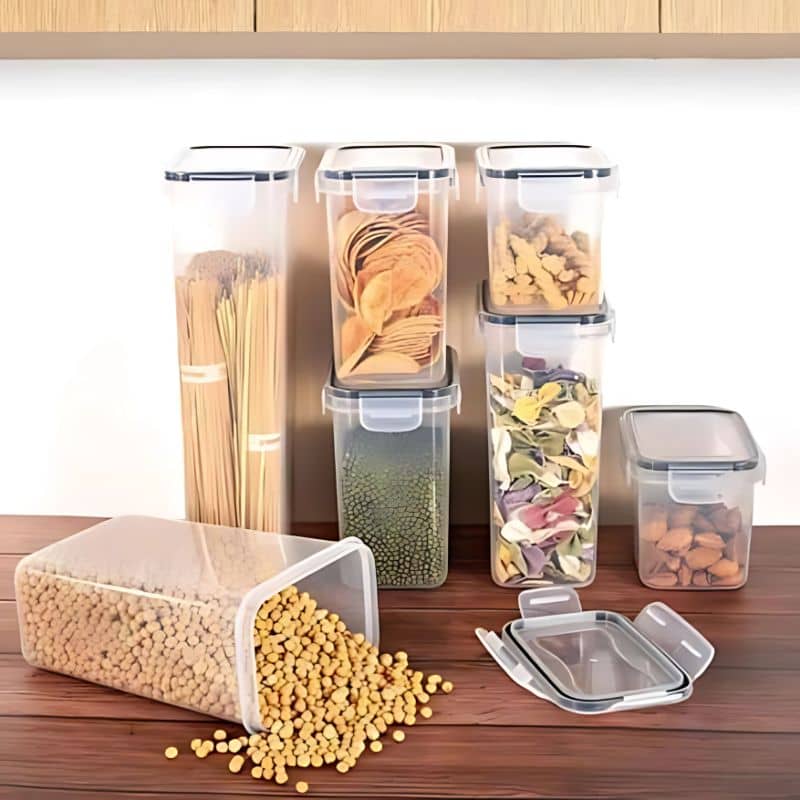 Lot de 7 Boites Hermétiques Alimentaires | KitchyGoods