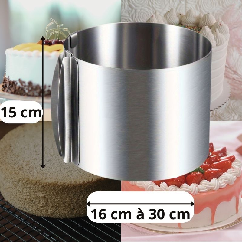 Moule à Gâteau Rond Réglable 🍰 | KitchyGoods