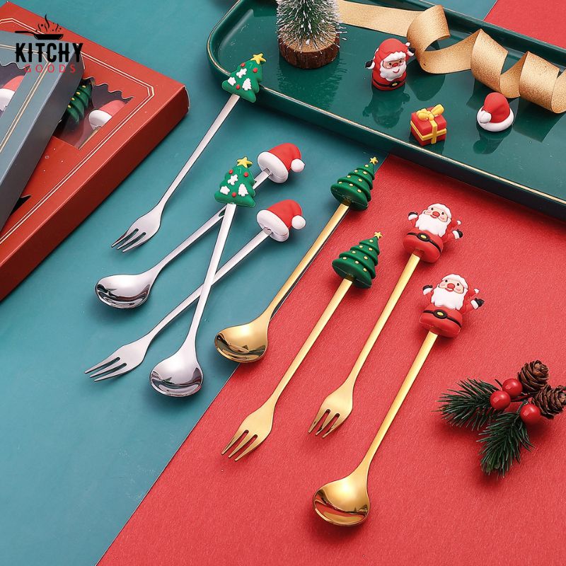 Cuillères à Dessert de Noël 🎄 | KitchyGoods