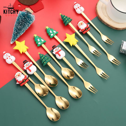 Cuillères à Dessert de Noël 🎄 | KitchyGoods