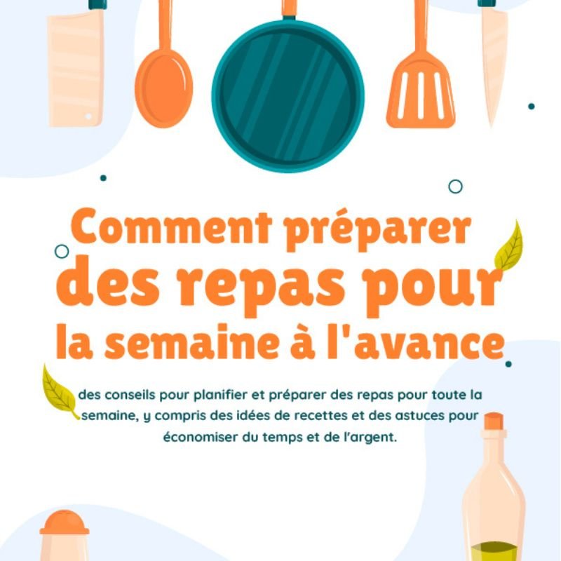 Ebook - Comment préparer des repas pour la semaine à l'avance | KitchyGoods