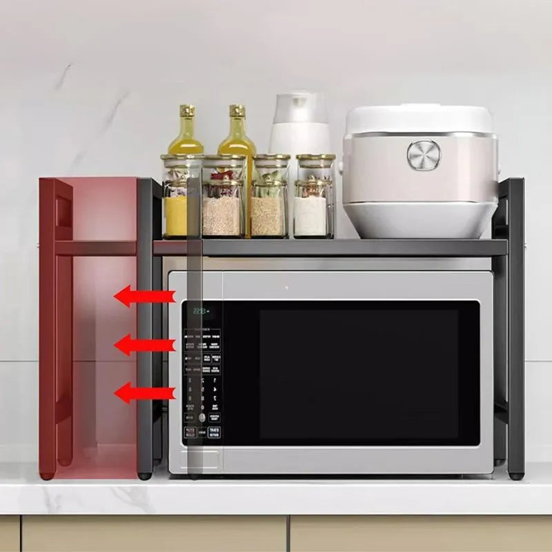 étagère de cuisine pour micro onde extensible