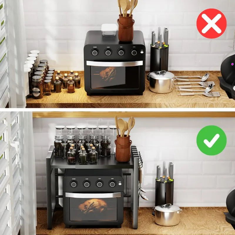 étagère micro onde organisateur cuisine