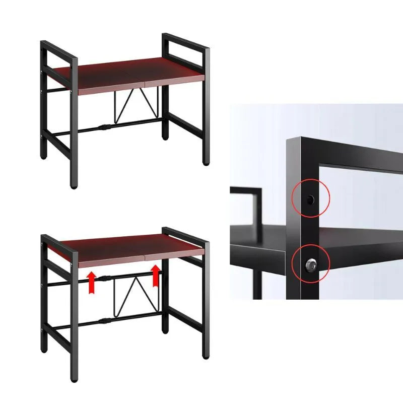 étagère pour micro onde réglable