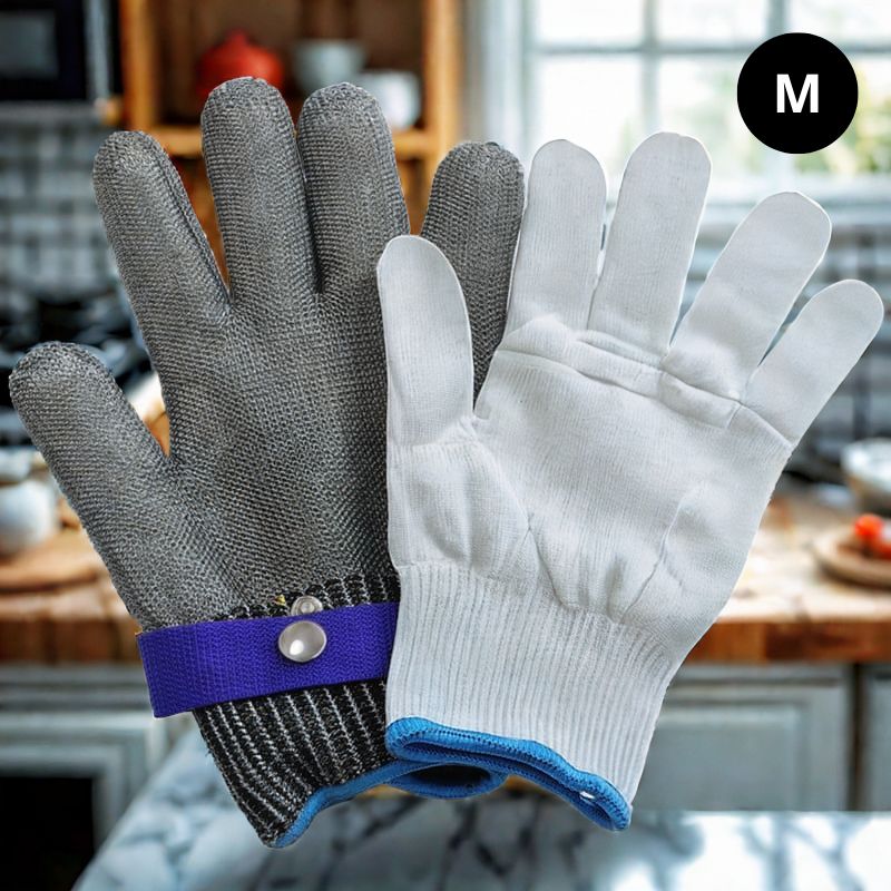 Gant Anti Coupure à Maille Inox 🧤 | KitchyGoods