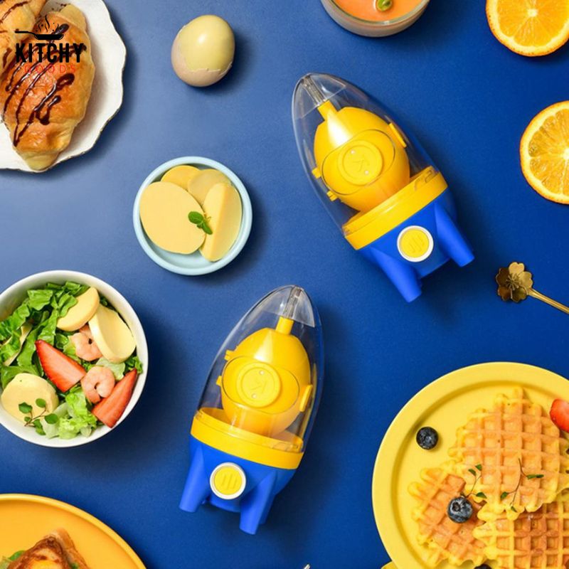Le mélangeur d'œufs fusée à tirage 🥚 | KitchyGoods