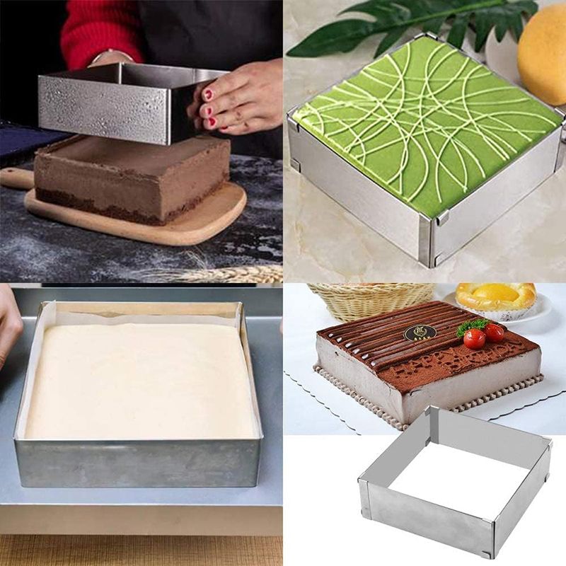 Moule à Gâteau Rectangulaire et Carré Réglable | KitchyGoods