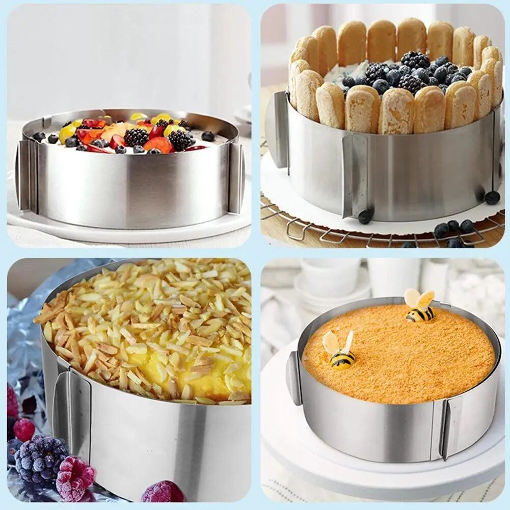 Moule à Gâteau Rond Réglable 🍰 | KitchyGoods