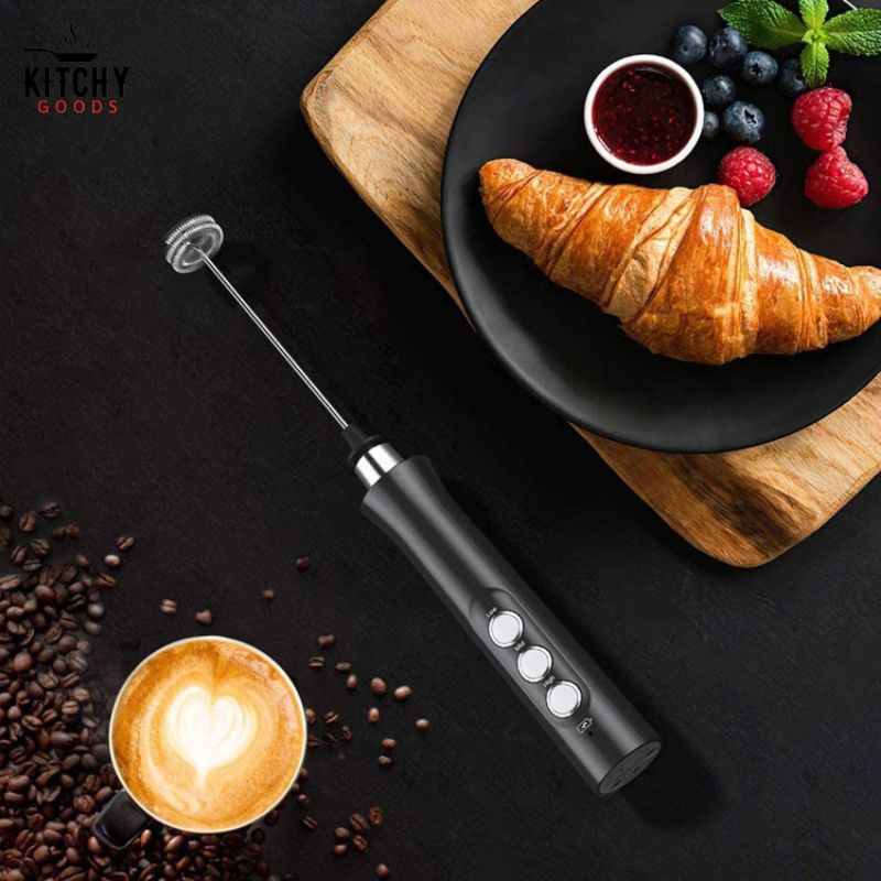 Mousseur à lait électrique 3 - en - 1 🥛 | KitchyGoods
