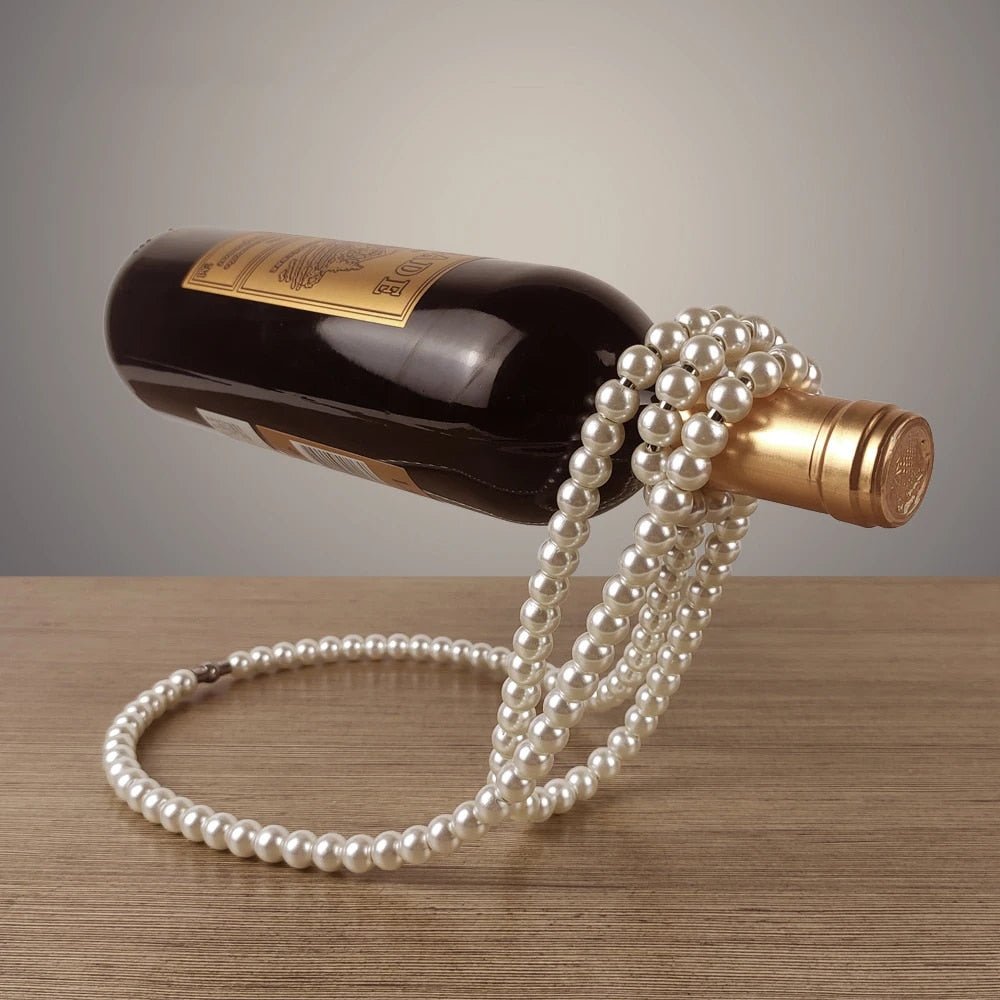 Porte Bouteille Vin Collier de Perles 🍷 | KitchyGoods