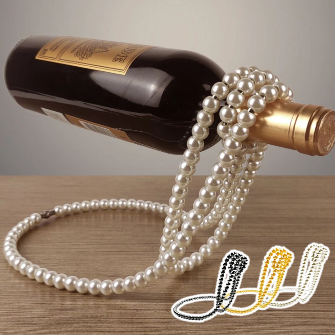 Porte Bouteille Vin Collier de Perles 🍷 | KitchyGoods