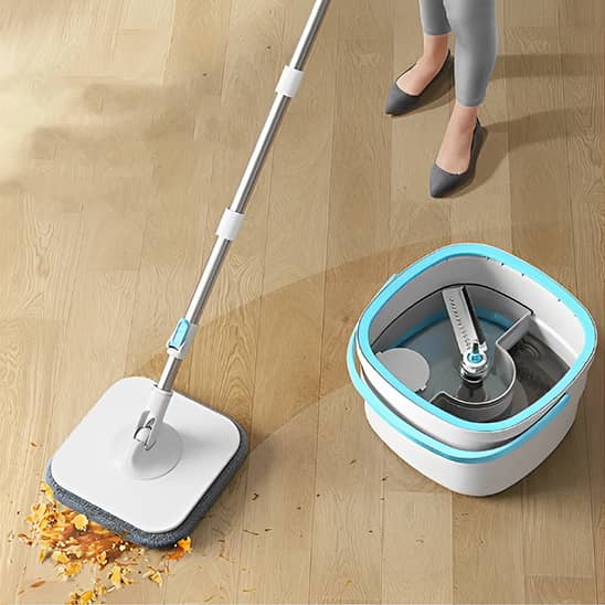 Serpillère Balai 360° Avec Sceau d'essorage | KitchyGoods