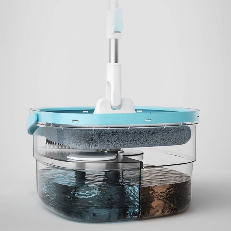Serpillère Balai 360° Avec Sceau d'essorage | KitchyGoods
