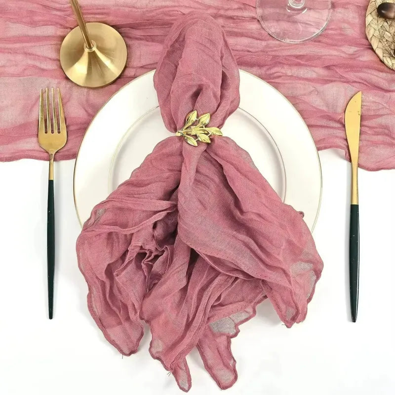 serviette de table boho Rouge caoutchouc