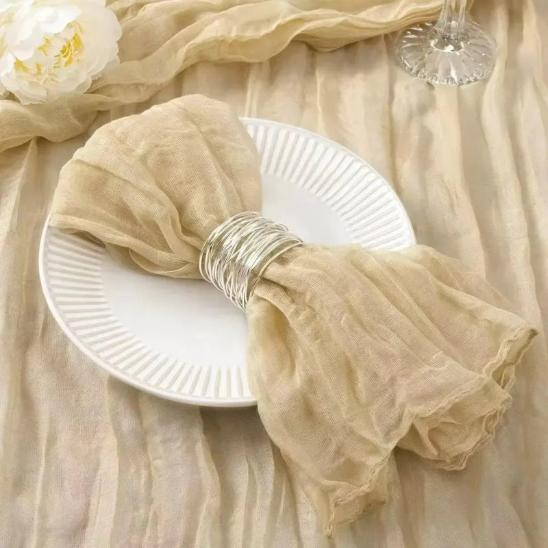 serviette de table boho beige