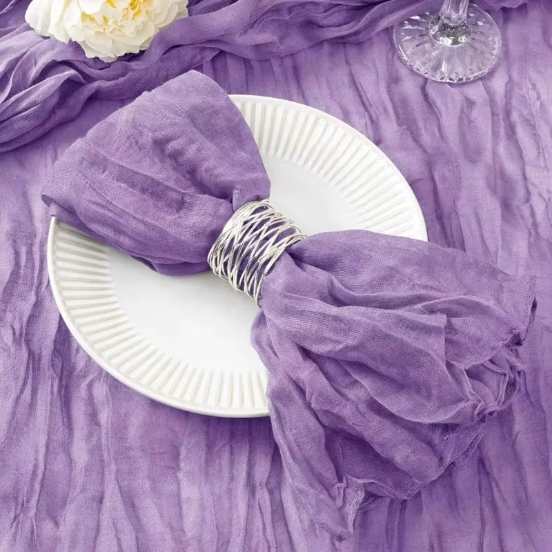 serviette de table boho violet