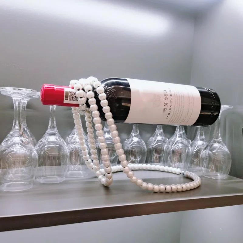 Porte Bouteille Vin Collier de Perles 🍷 | KitchyGoods