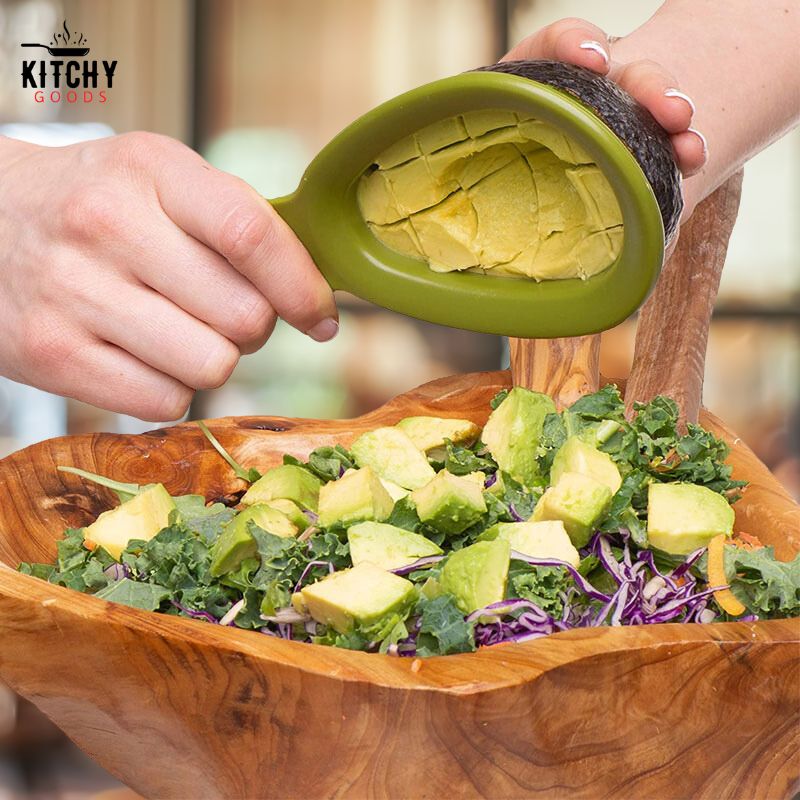 Tranche avocat en dés 🥑 | KitchyGoods