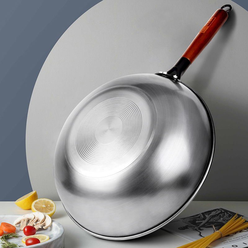 Wok Anti Adhésif Sans Revêtement | KitchyGoods