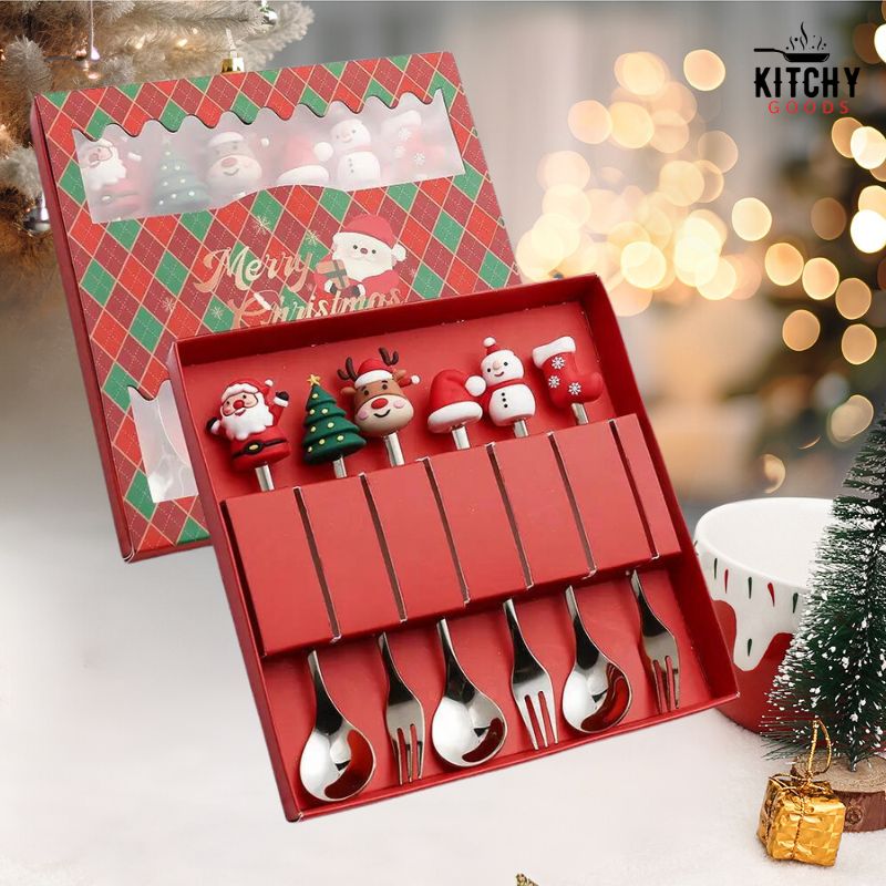 Cuillères à Dessert de Noël 🎄 | KitchyGoods