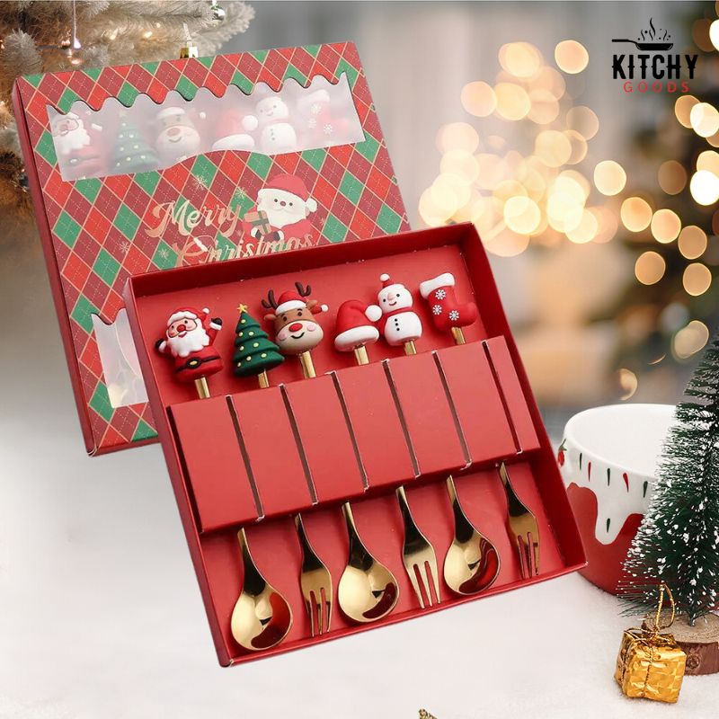 Cuillères à Dessert de Noël 🎄 | KitchyGoods