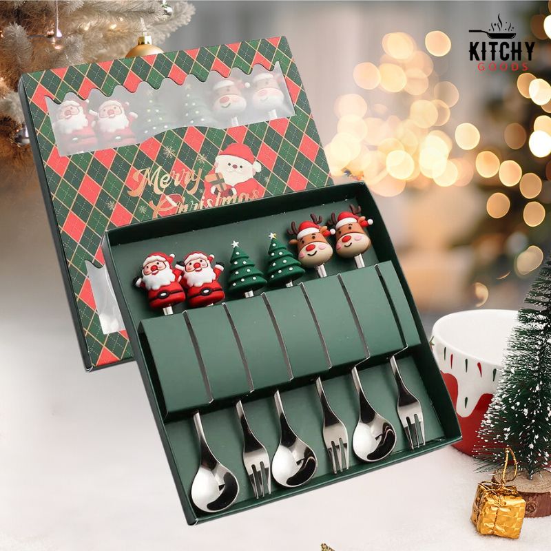 Cuillères à Dessert de Noël 🎄 | KitchyGoods