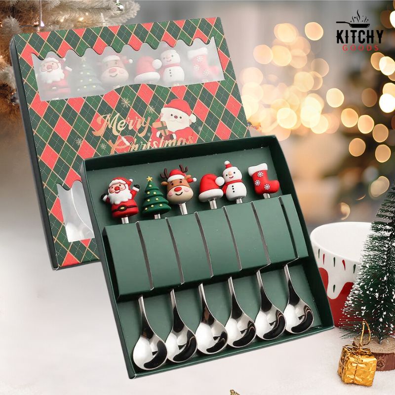 Cuillères à Dessert de Noël 🎄 | KitchyGoods