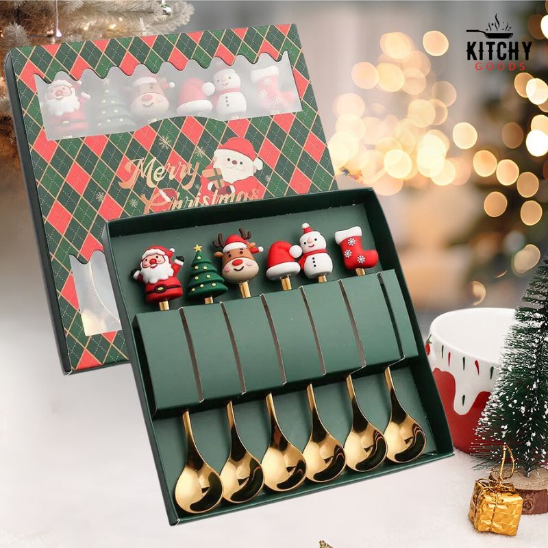 Cuillères à Dessert de Noël 🎄 | KitchyGoods