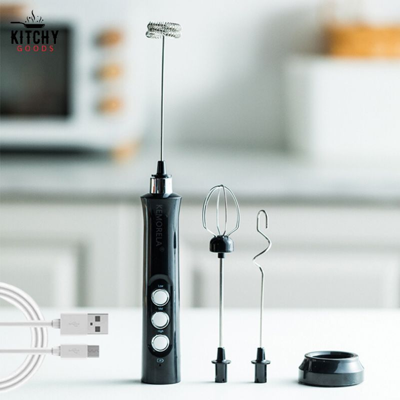Mousseur à lait électrique 3 - en - 1 🥛 | KitchyGoods