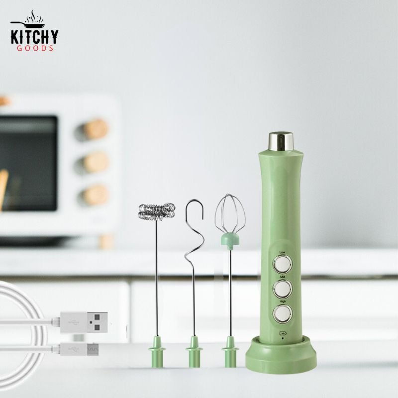 Mousseur à lait électrique 3 - en - 1 🥛 | KitchyGoods