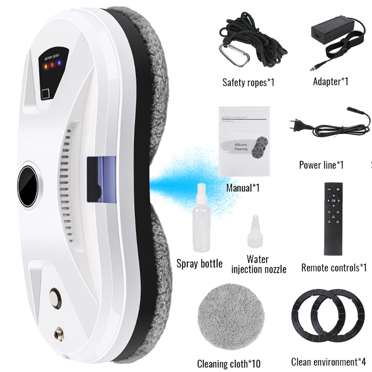 Robot Nettoyeur de Vitre scontenu du colis