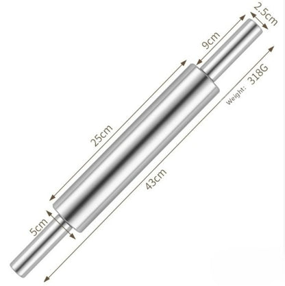 rouleau à pâtisserie inox 25 cm