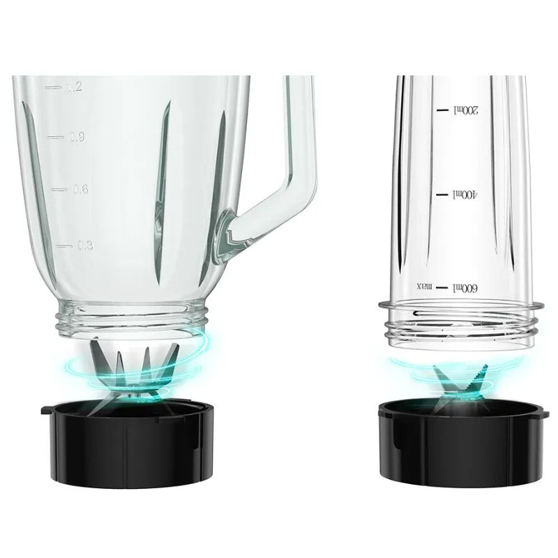 blender mixeur 2 lames différentes