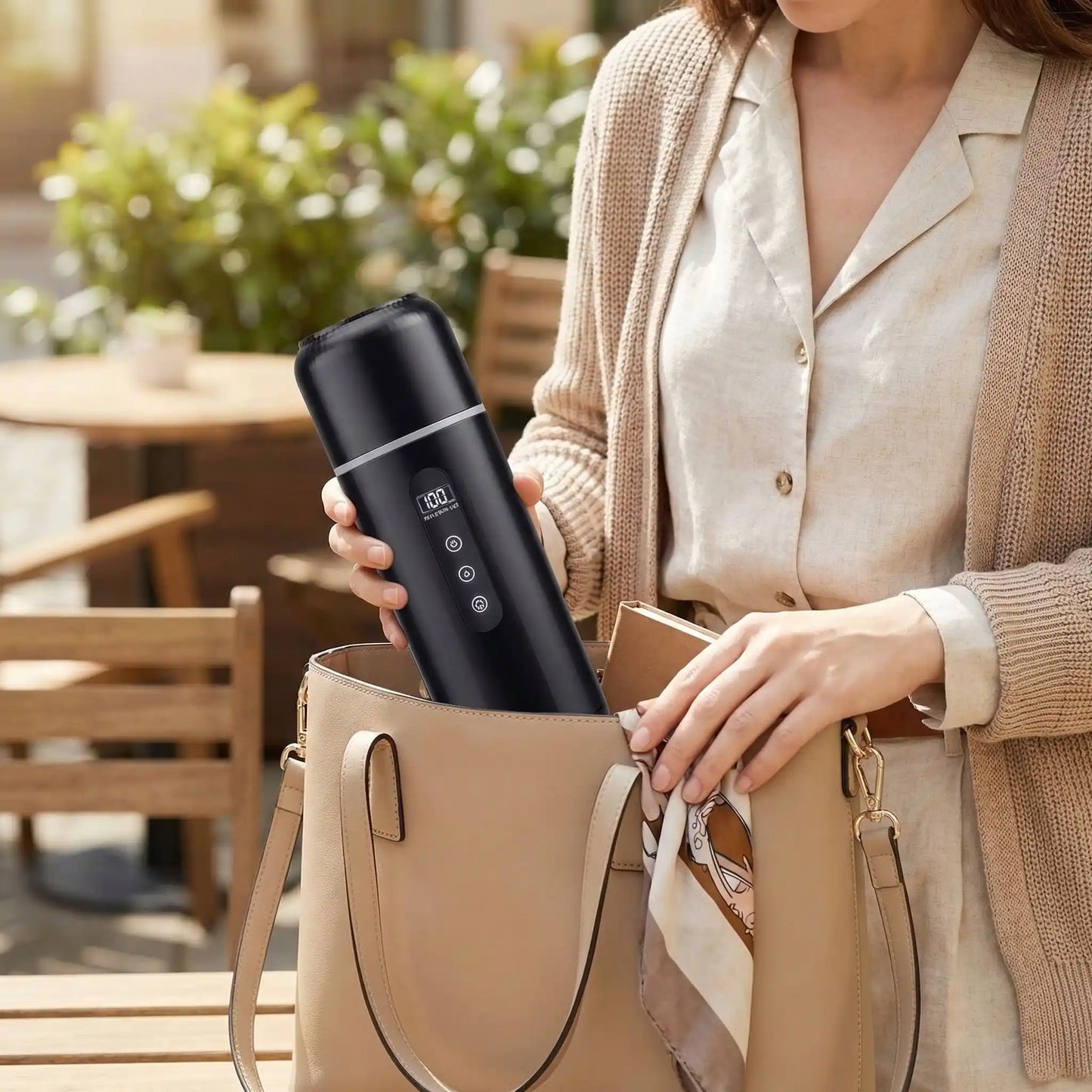 bouilloire allume cigare transportable