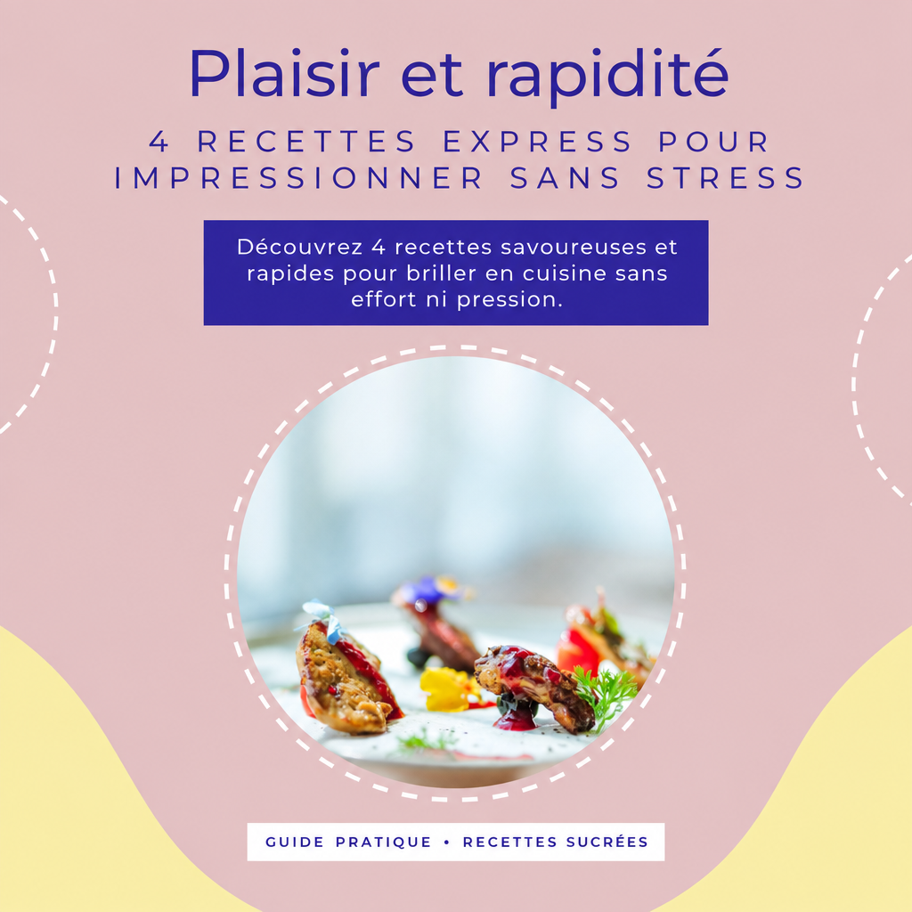 ebook 4 recettes express pour impressionner sans stress