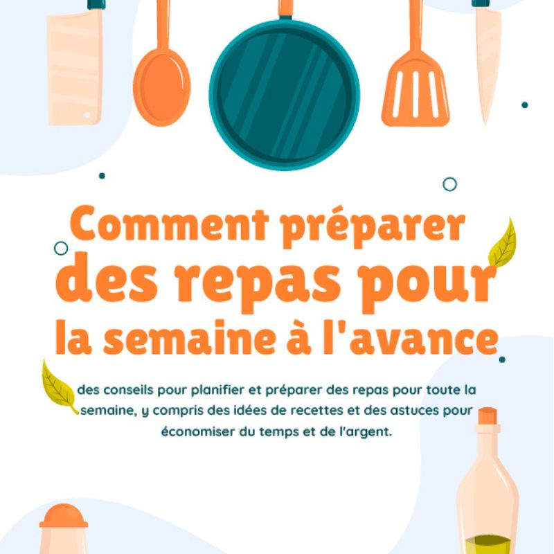 ebook Comment préparer des repas pour la semaine à l'avance