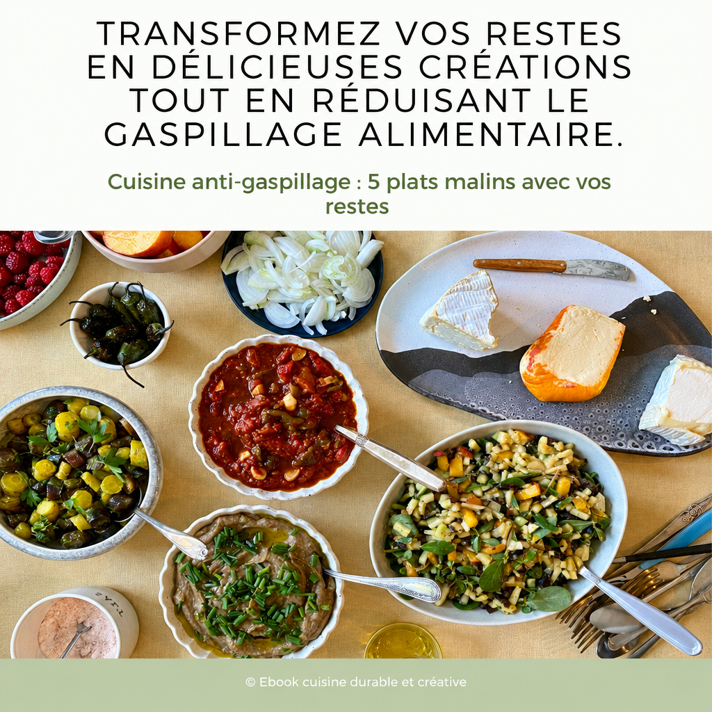 ebook Cuisine anti-gaspillage : 5 plats malins avec vos restes
