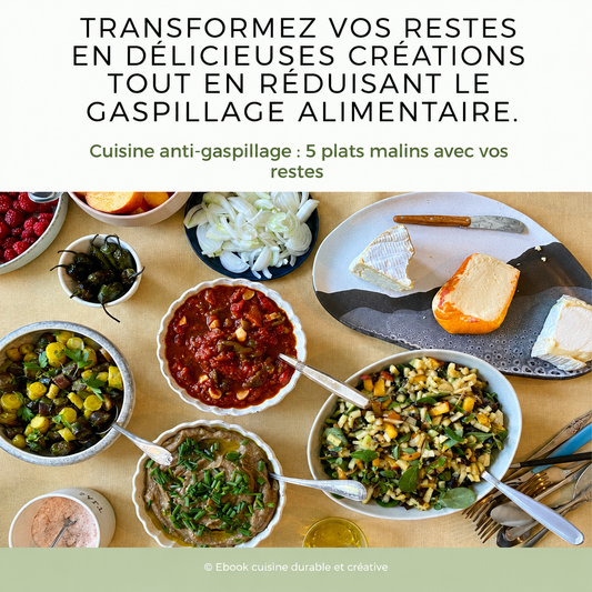 ebook Cuisine anti-gaspillage : 5 plats malins avec vos restes
