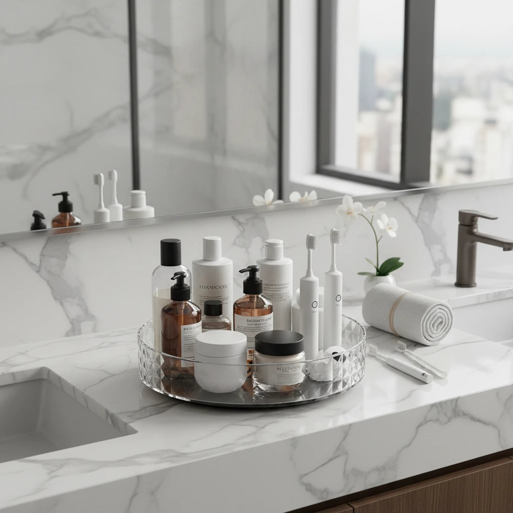 plateau tournant salle de bain