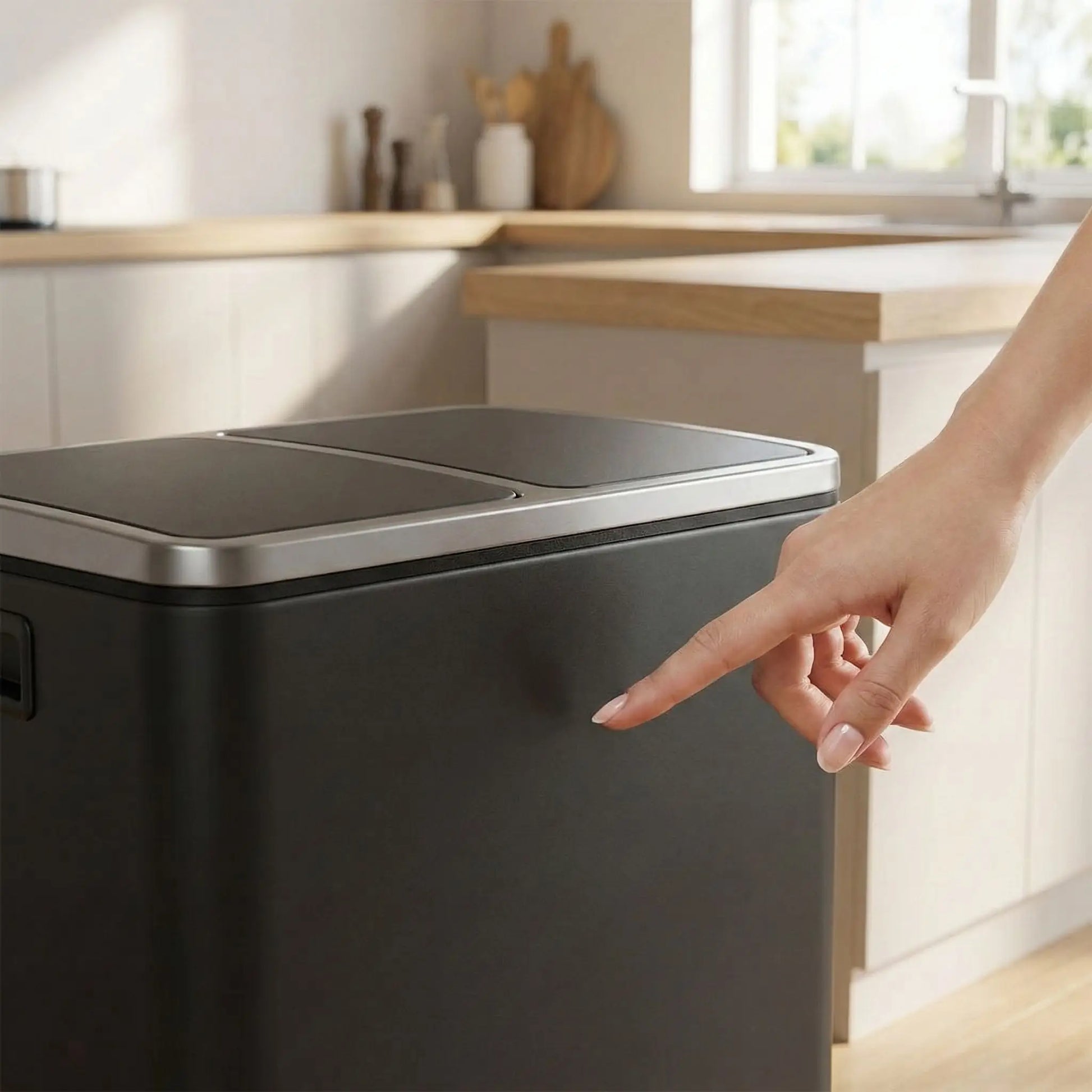 poubelle cuisine design acier inox