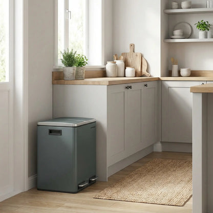 poubelle cuisine petit espace 2x15l