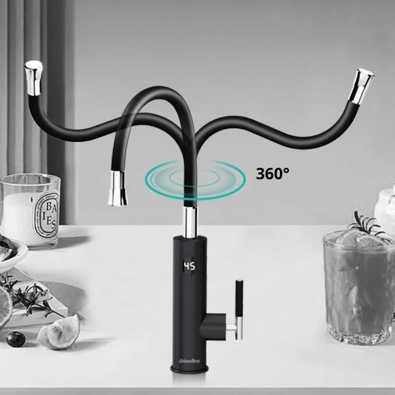 robinet chauffe eau flexible 360 degrés