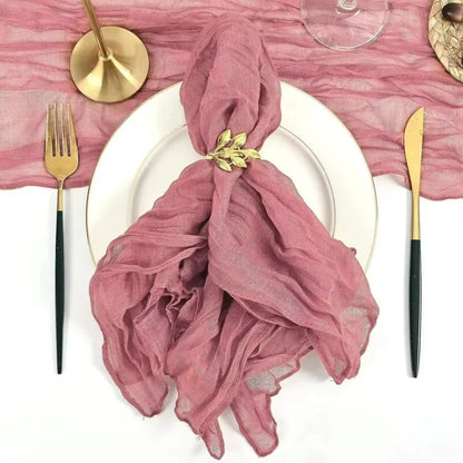serviette de table boho Rouge caoutchouc