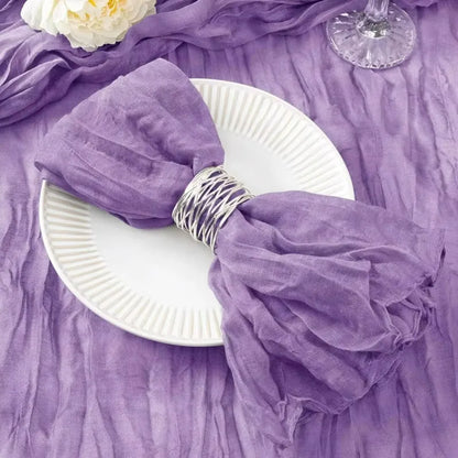 serviette de table boho violet