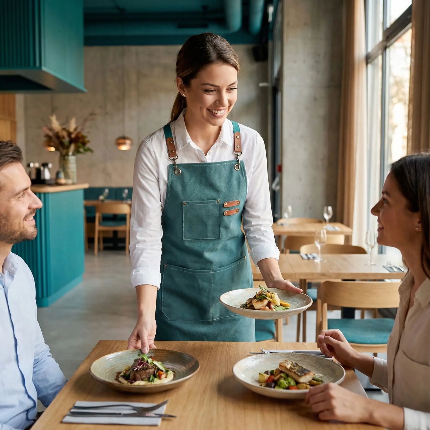 tablier de serveuse, serveur pour restaurant, bar, brasserie