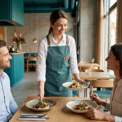 tablier de serveuse, serveur pour restaurant, bar, brasserie