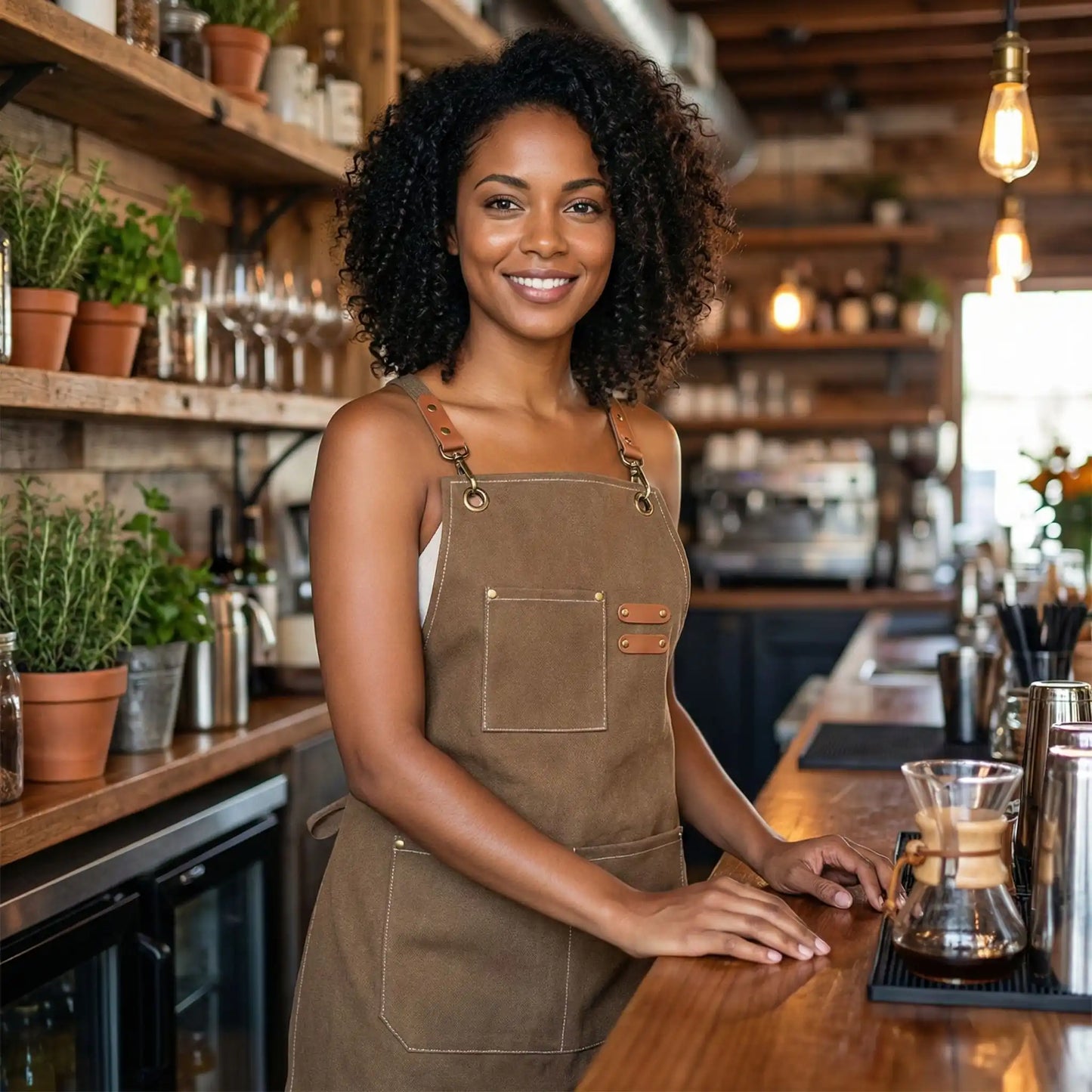 Tablier de cuisine homme et femme en tissu – Toile premium résistante et réglable